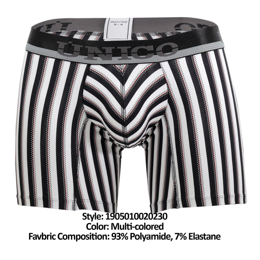 Unico 1905010020230 Boxer Briefs Blocks Color Multi-colored - DealByEthan.gay loves Unico