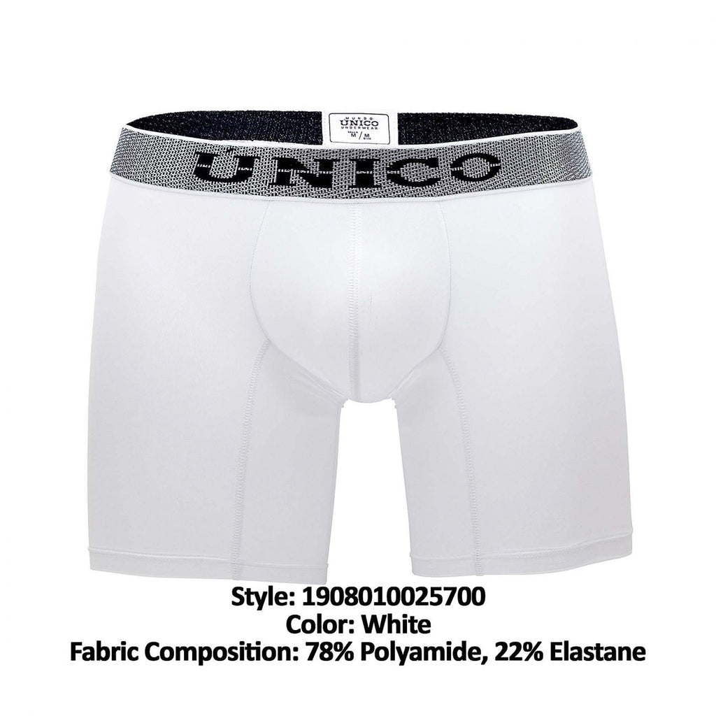 Unico 1908010025700 Boxer Briefs Glass Color White - DealByEthan.gay loves Unico