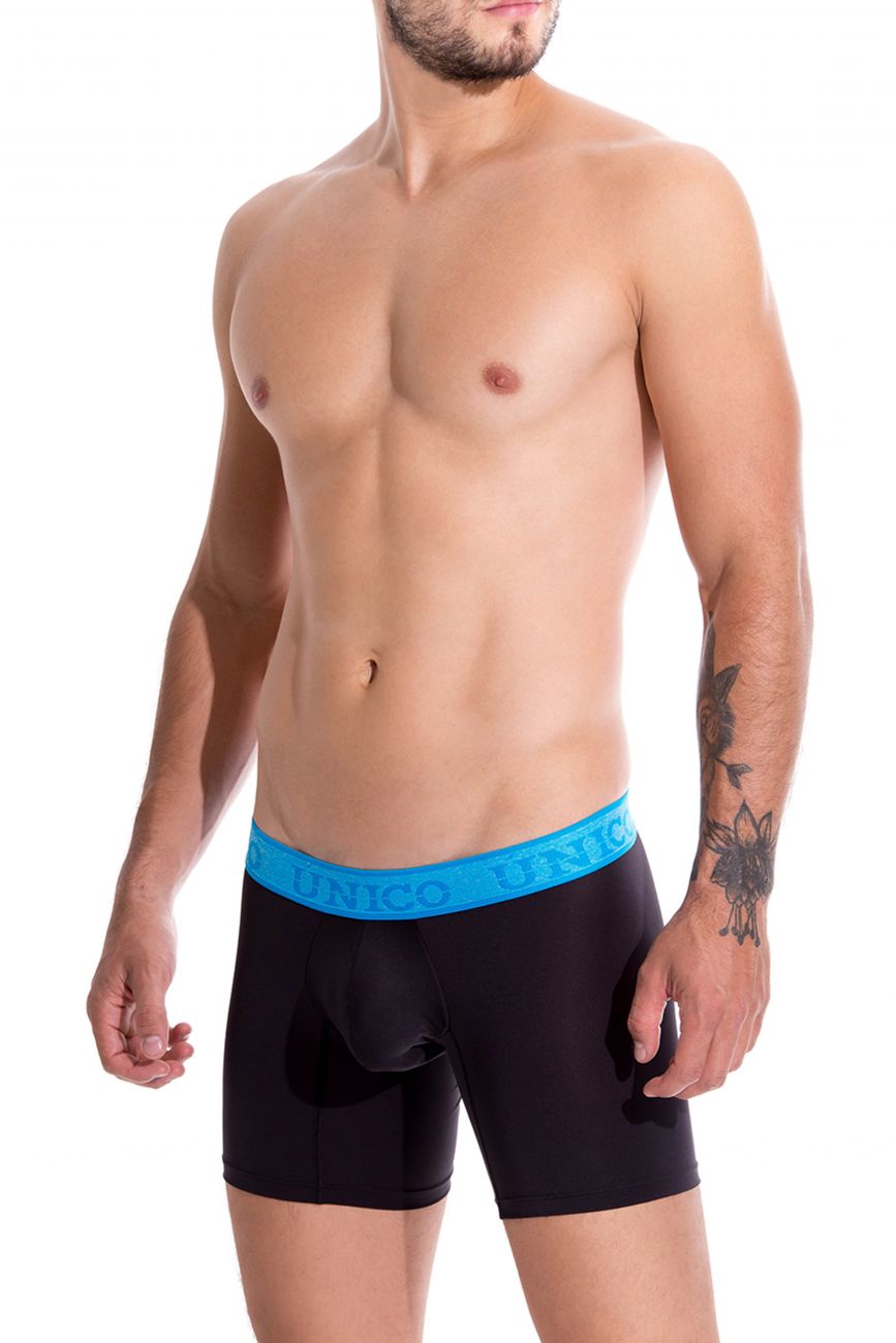 Unico 19160100215 COLORS Dinamico Boxer Briefs Color 99-Black - DealByEthan.gay loves Unico