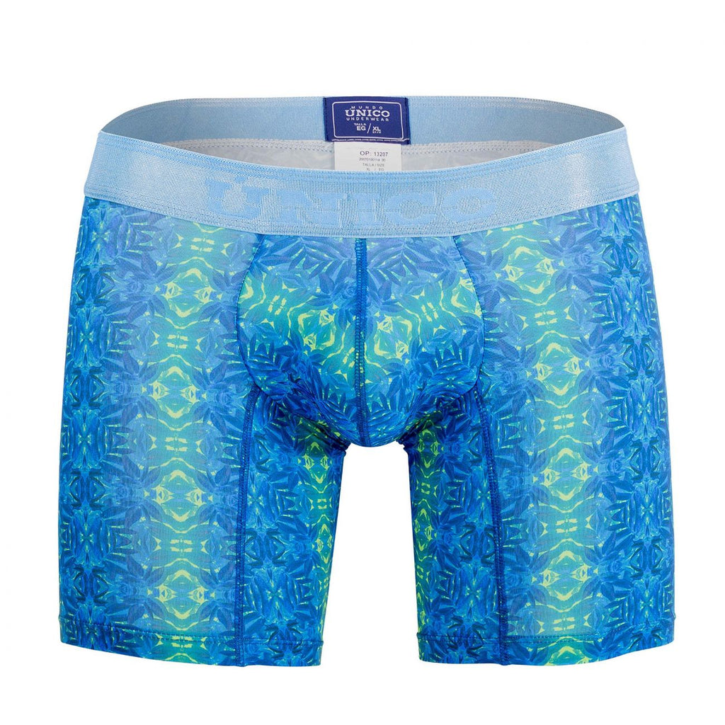 Unico 20070100214 Albar Boxer Briefs Color 30-Blue - DealByEthan.gay loves Unico