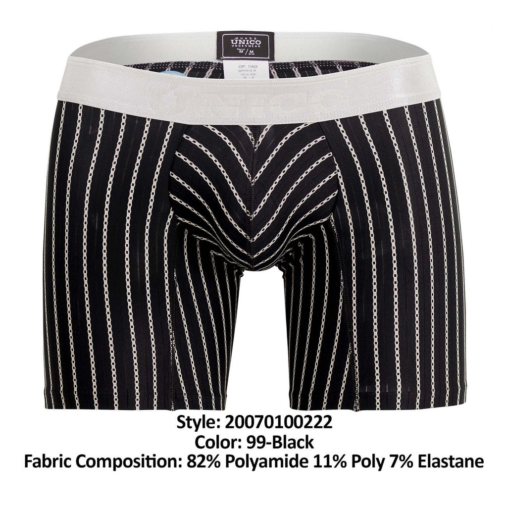 Unico 20070100222 Rush Boxer Briefs Color 99-Black - DealByEthan.gay loves Unico