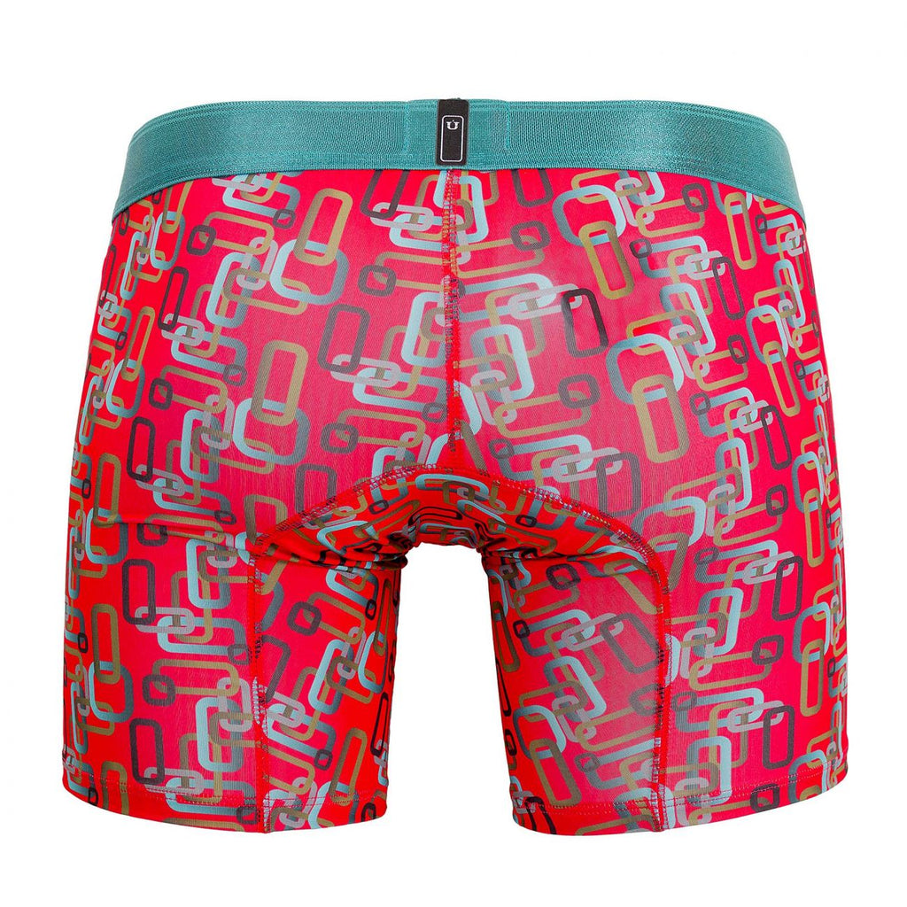 Unico 20070100229 Scheme Boxer Briefs Color 63-Red - DealByEthan.gay loves Unico