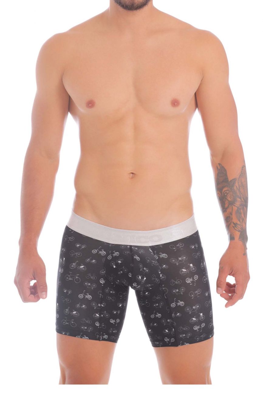 Unico 20070100232 Velocipede Boxer Briefs Color 90-Black - DealByEthan.gay loves Unico