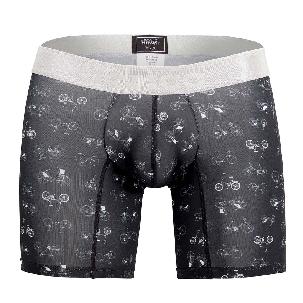Unico 20070100232 Velocipede Boxer Briefs Color 90-Black - DealByEthan.gay loves Unico