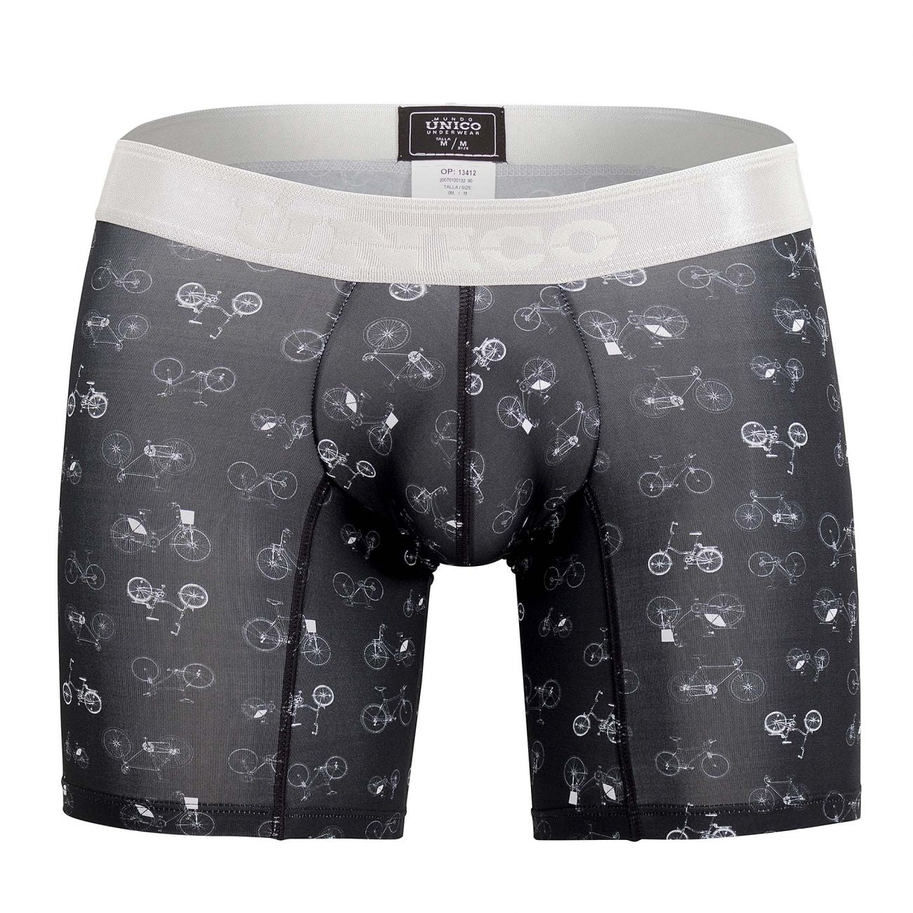 Unico 20070100232 Velocipede Boxer Briefs Color 90-Black - DealByEthan.gay loves Unico