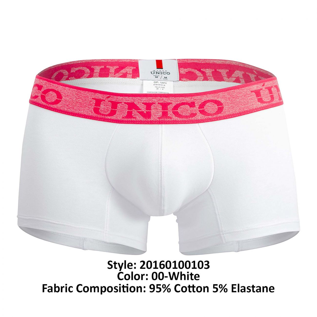 Unico 20160100103 Illusion Trunks Color 00-White - DealByEthan.gay loves Unico