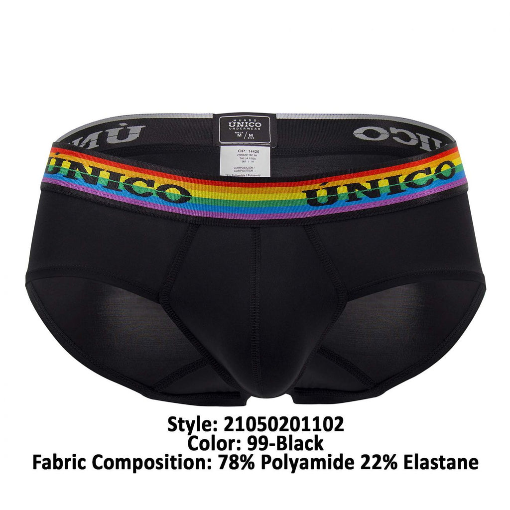 Unico 21050201102 Love Wins Briefs Color 99-Black - DealByEthan.gay loves Unico