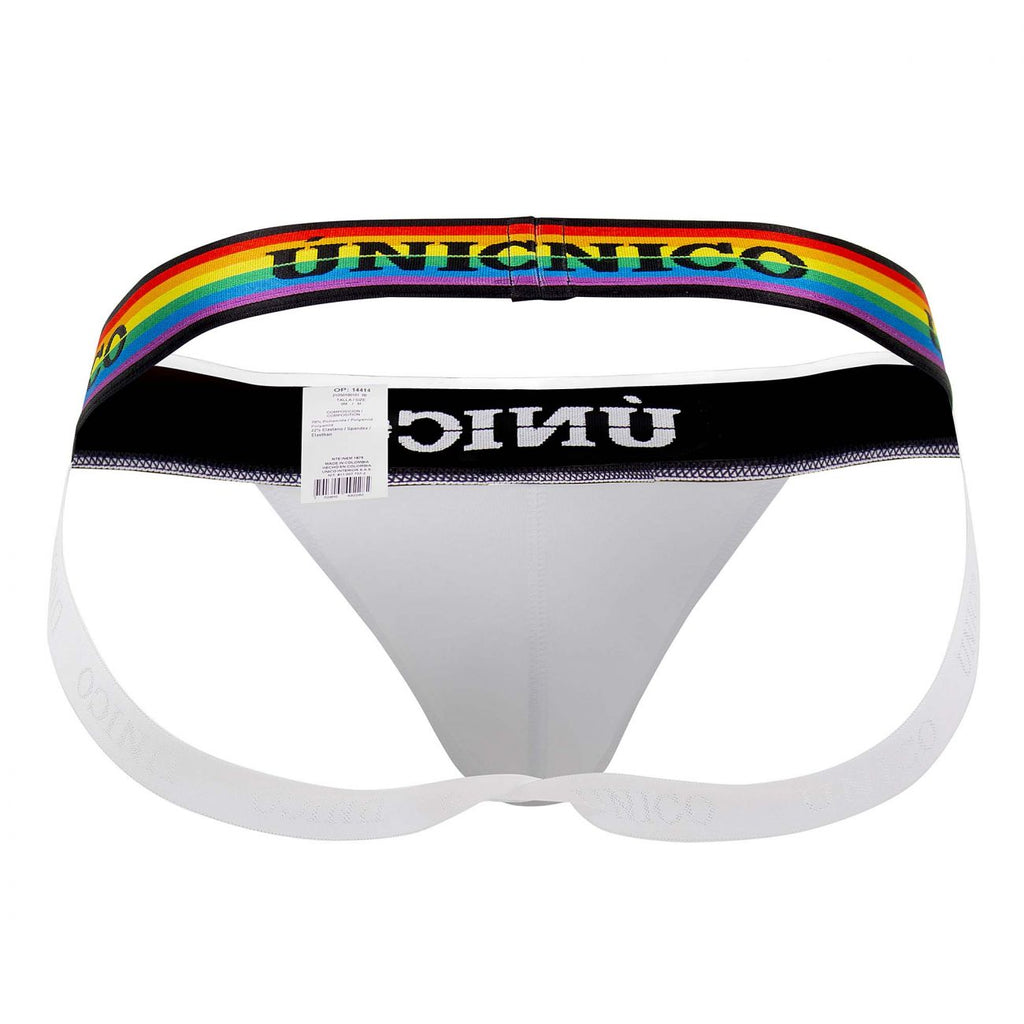 Unico 21050301201 Love Wins Jockstrap Color 00-White - DealByEthan.gay loves Unico
