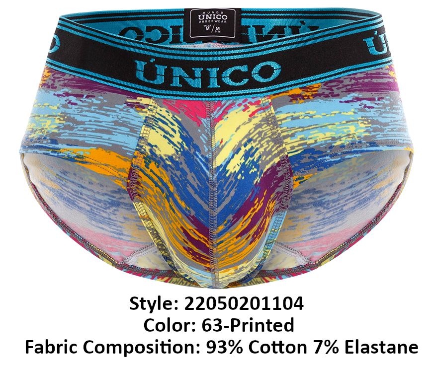 Unico 22050201104 Croton Briefs Color 63-Printed - DealByEthan.gay loves Unico