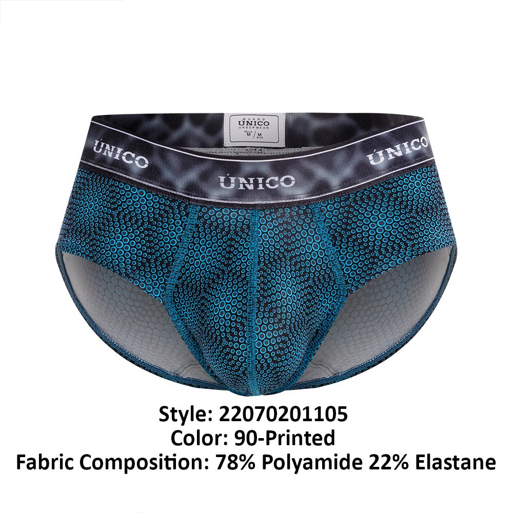 Unico 22070201105 Moleculas Briefs Color 90-Printed - DealByEthan.gay loves Unico