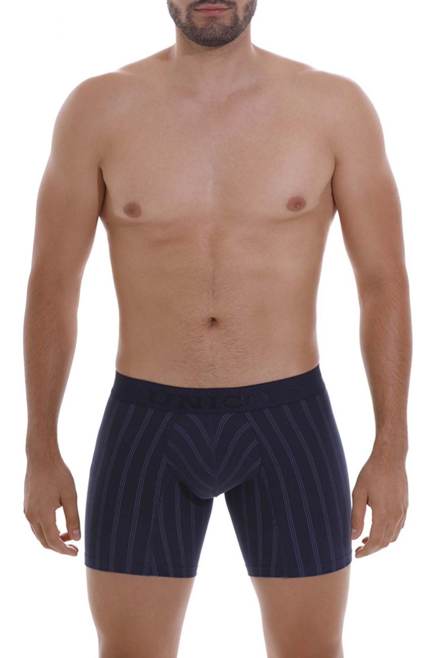 Unico 22100100203 Senda Boxer Briefs Color 82-Dark Blue - DealByEthan.gay loves Unico
