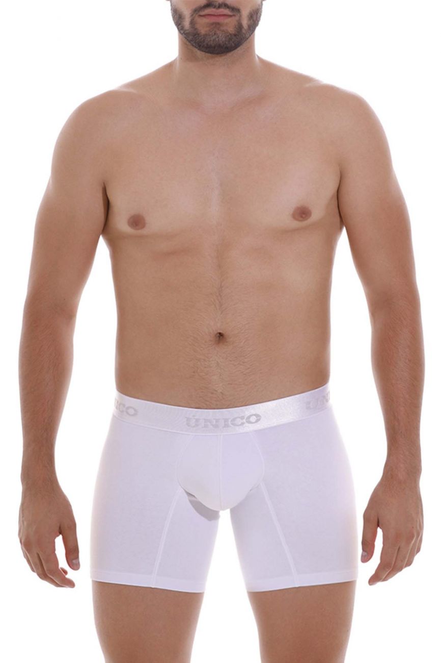 Unico 22120100201 Cristalino A22 Boxer Briefs Color 00-White - DealByEthan.gay loves Unico