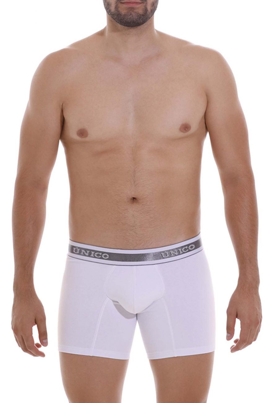 Unico 22120100209 Lustre A22 Boxer Briefs Color 00-White - DealByEthan.gay loves Unico
