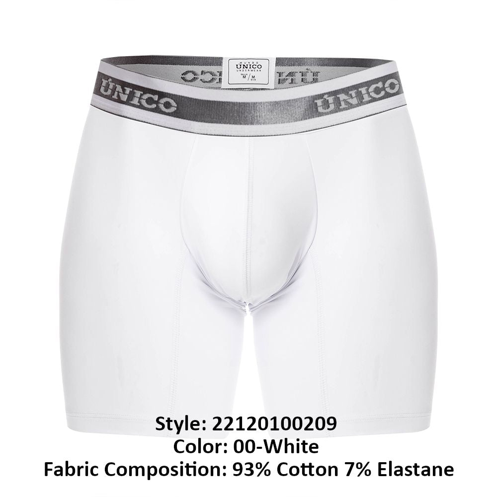 Unico 22120100209 Lustre A22 Boxer Briefs Color 00-White - DealByEthan.gay loves Unico