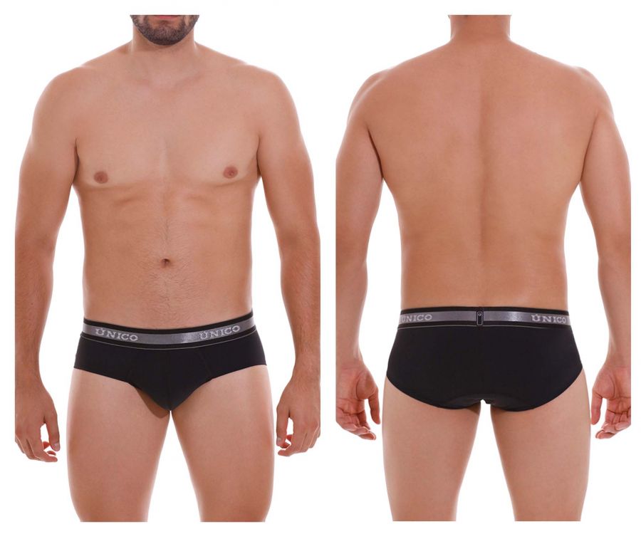 Unico 22120201114 Nebuloso M22 Briefs Color 99-Black - DealByEthan.gay loves Unico