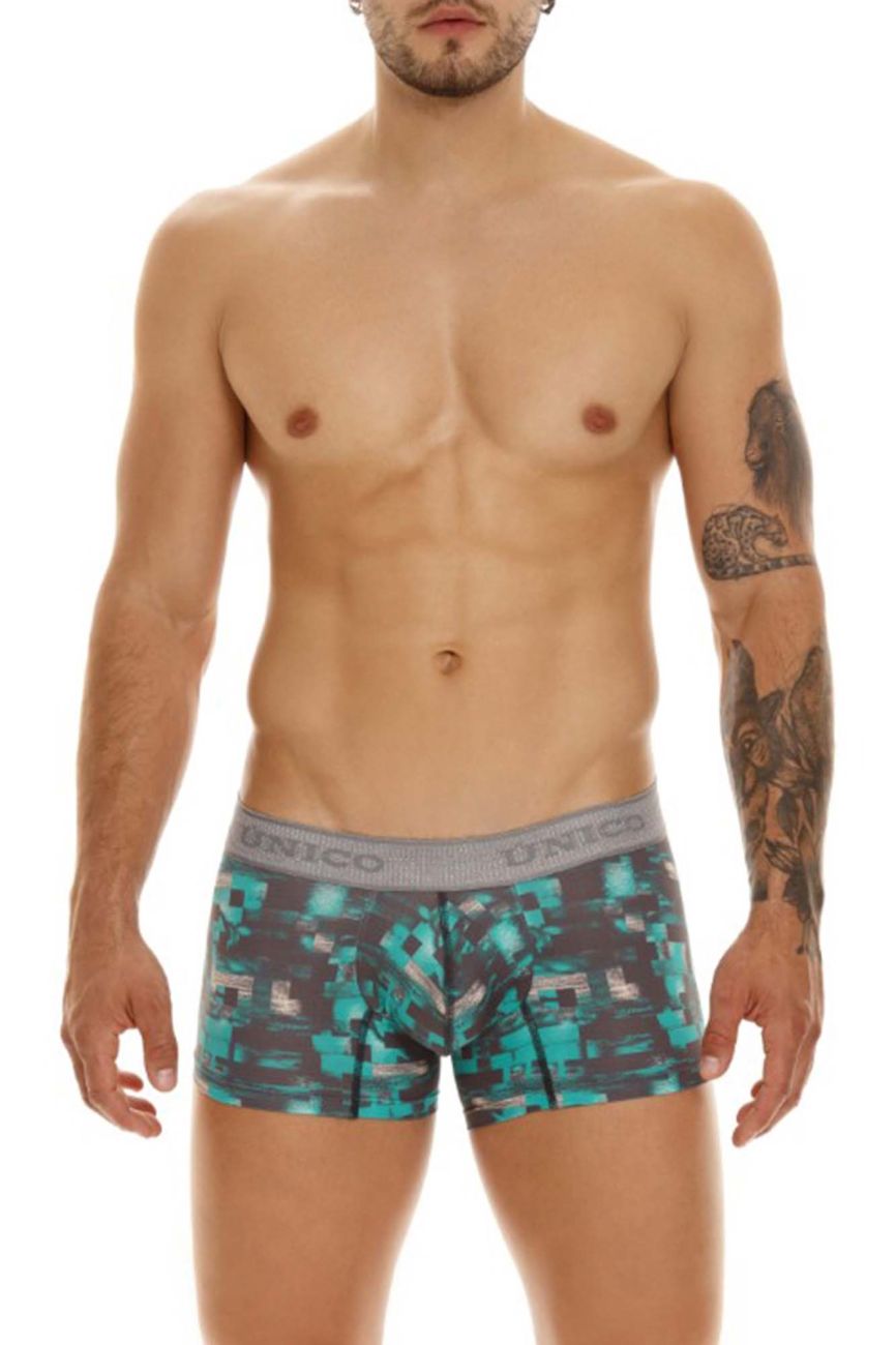 Unico 23050100104 Escaque Trunks Color 63-Green - DealByEthan.gay loves Unico