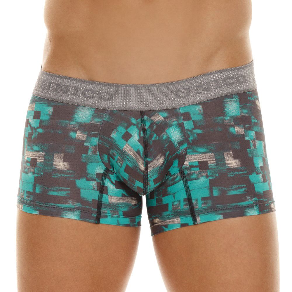 Unico 23050100104 Escaque Trunks Color 63-Green - DealByEthan.gay loves Unico