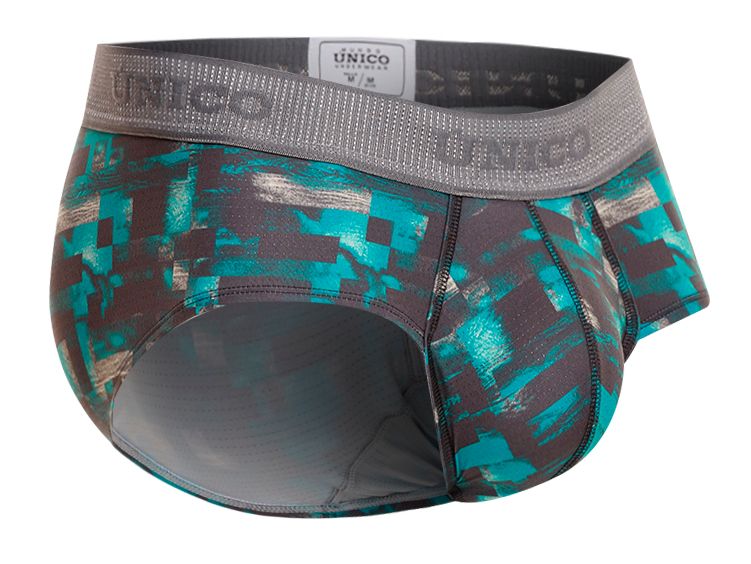 Unico 23050201104 Escaque Briefs Color 63-Green - DealByEthan.gay loves Unico
