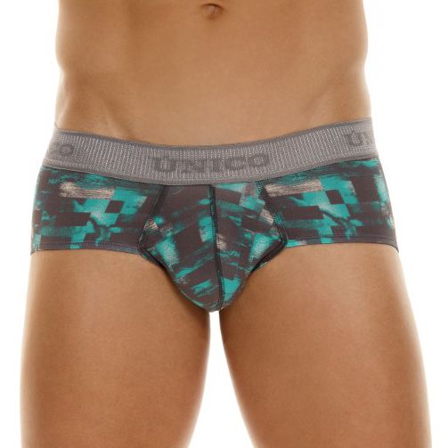 Unico 23050201104 Escaque Briefs Color 63-Green - DealByEthan.gay loves Unico