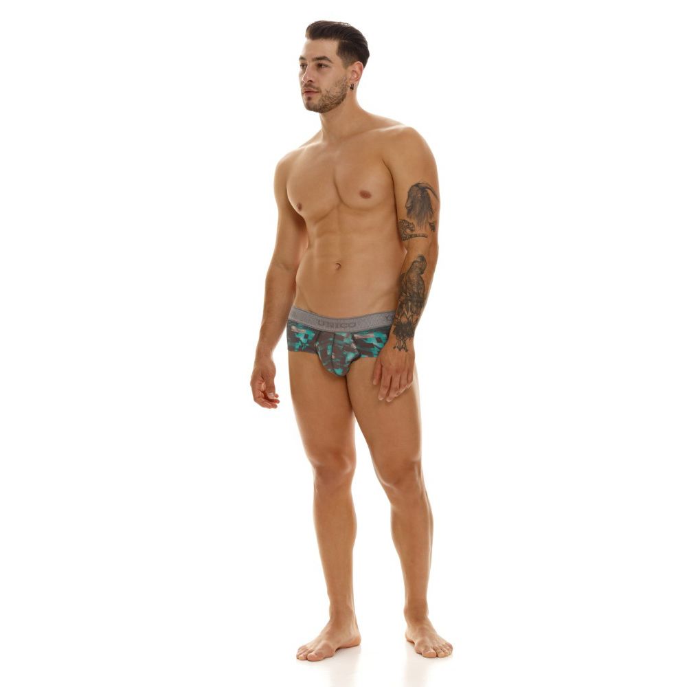 Unico 23050201104 Escaque Briefs Color 63-Green - DealByEthan.gay loves Unico