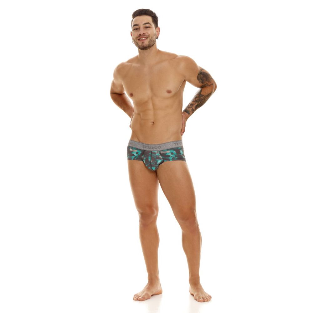 Unico 23050201104 Escaque Briefs Color 63-Green - DealByEthan.gay loves Unico