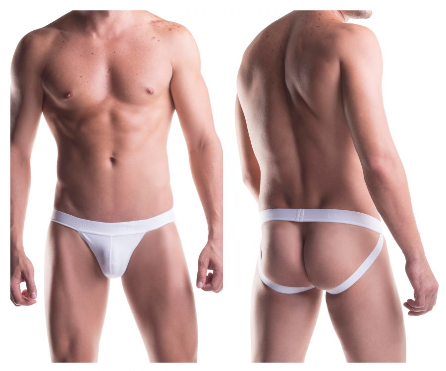 Unico 9610020100 (9612010120100) Jockstrap Cristalino Cotton Color White - DealByEthan.gay loves Unico
