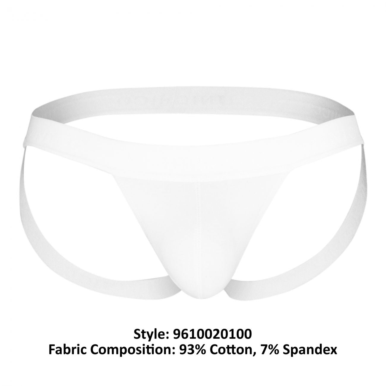 Unico 9610020100 (9612010120100) Jockstrap Cristalino Cotton Color White - DealByEthan.gay loves Unico