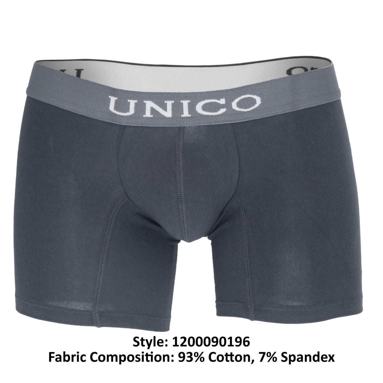 Unico 1200090196 (9612010020596) Calzoncillos Boxer Asfalto Algodón Color Gris