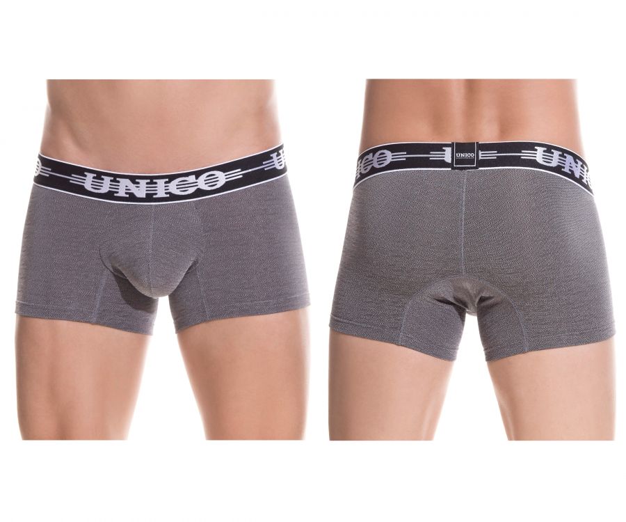 Unico 1802010011194 Boxer Briefs Self Color Gray