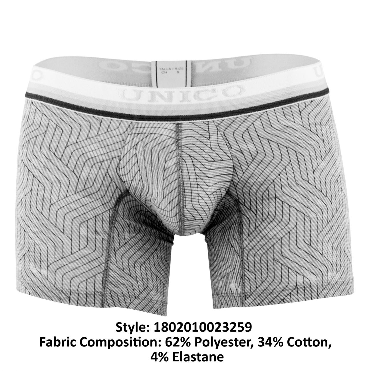 Unico 1802010023259 Calzoncillos Boxer Sharma Color Gris