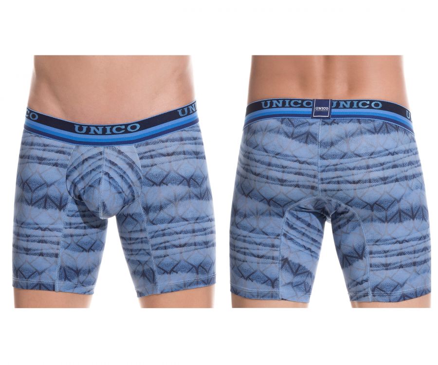 Unico 1802010023446 Calzoncillos Boxer Color Raíz Azul