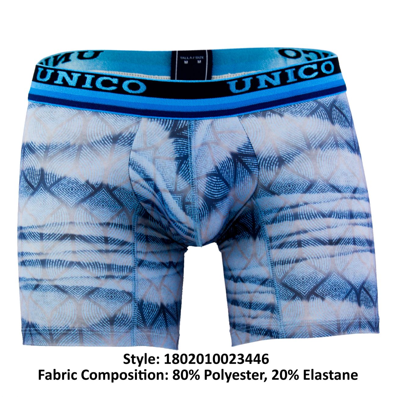 Unico 1802010023446 Calzoncillos Boxer Color Raíz Azul