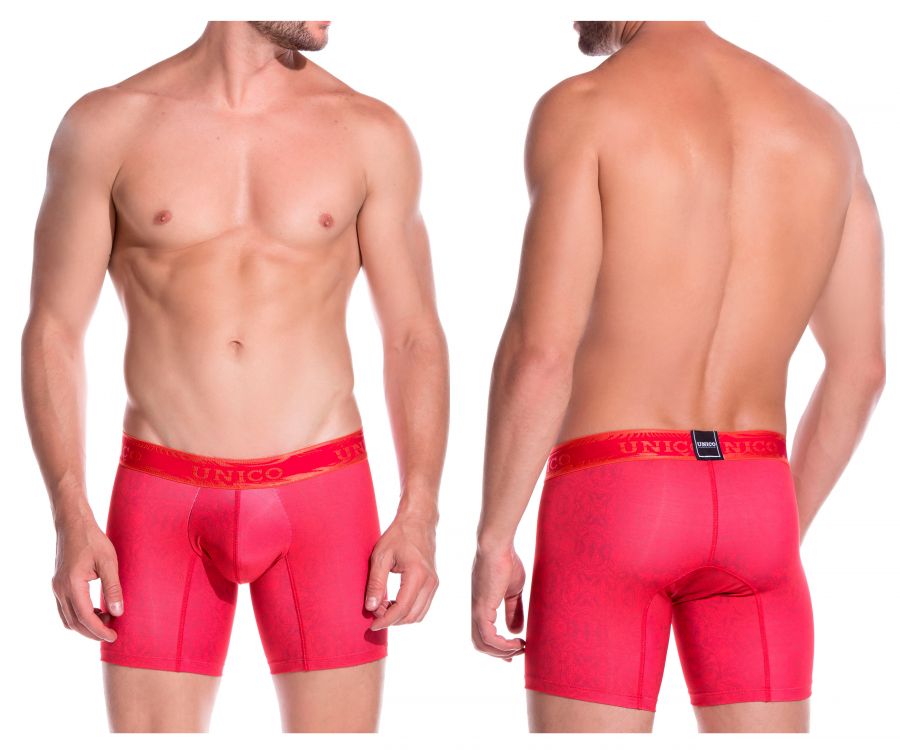 Unico 1906010022989 Calzoncillos Boxer Agaba Color Rojo