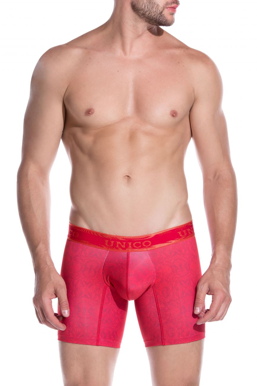 Unico 1906010022989 Calzoncillos Boxer Agaba Color Rojo