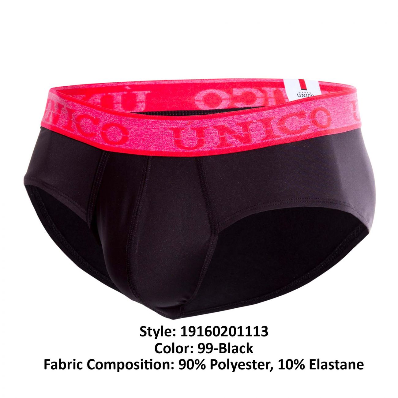 Unico 19160201113 COLORS Poderoso Briefs Color 99-Black