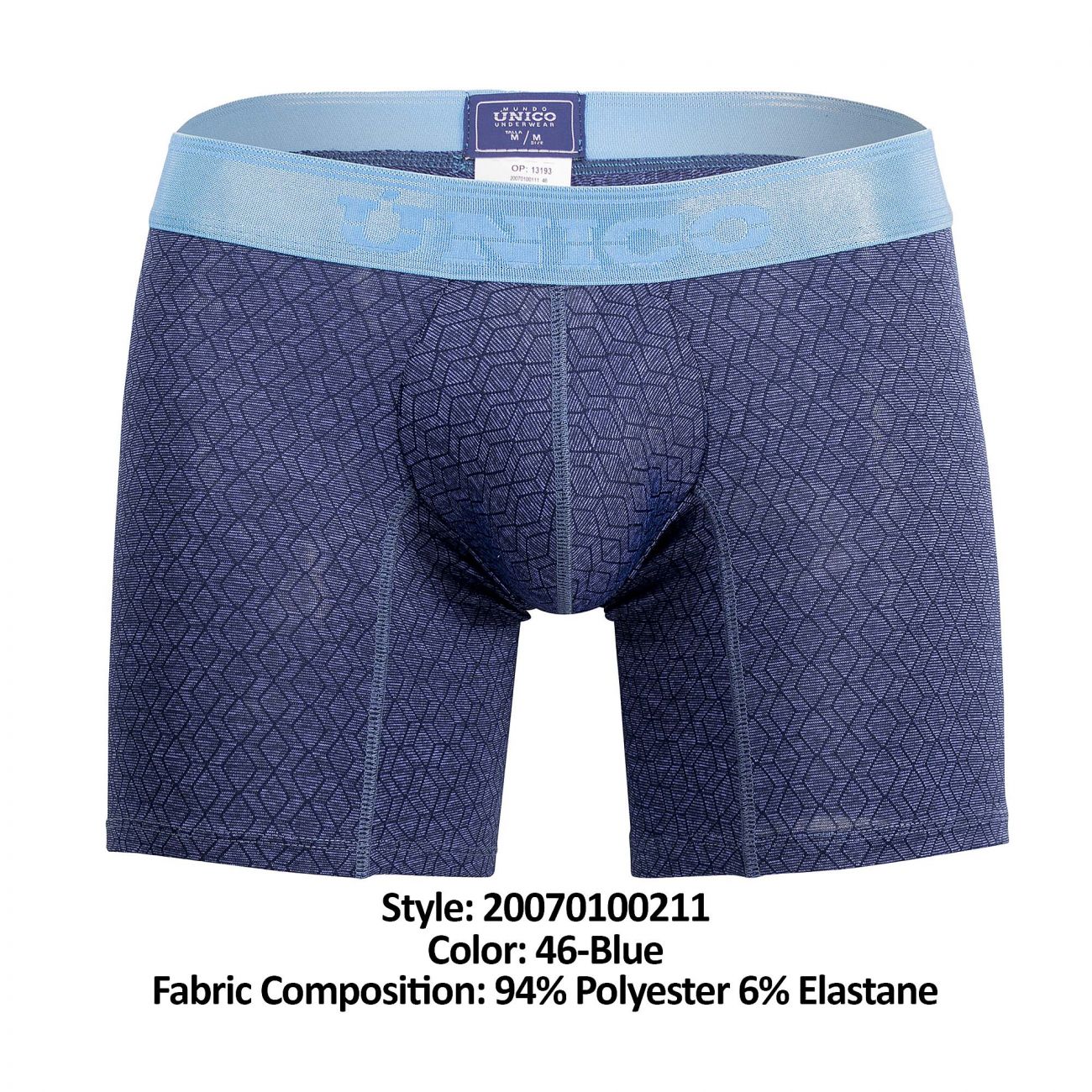 Unico 20070100211 Pocima Boxer Briefs Color 46-Azul