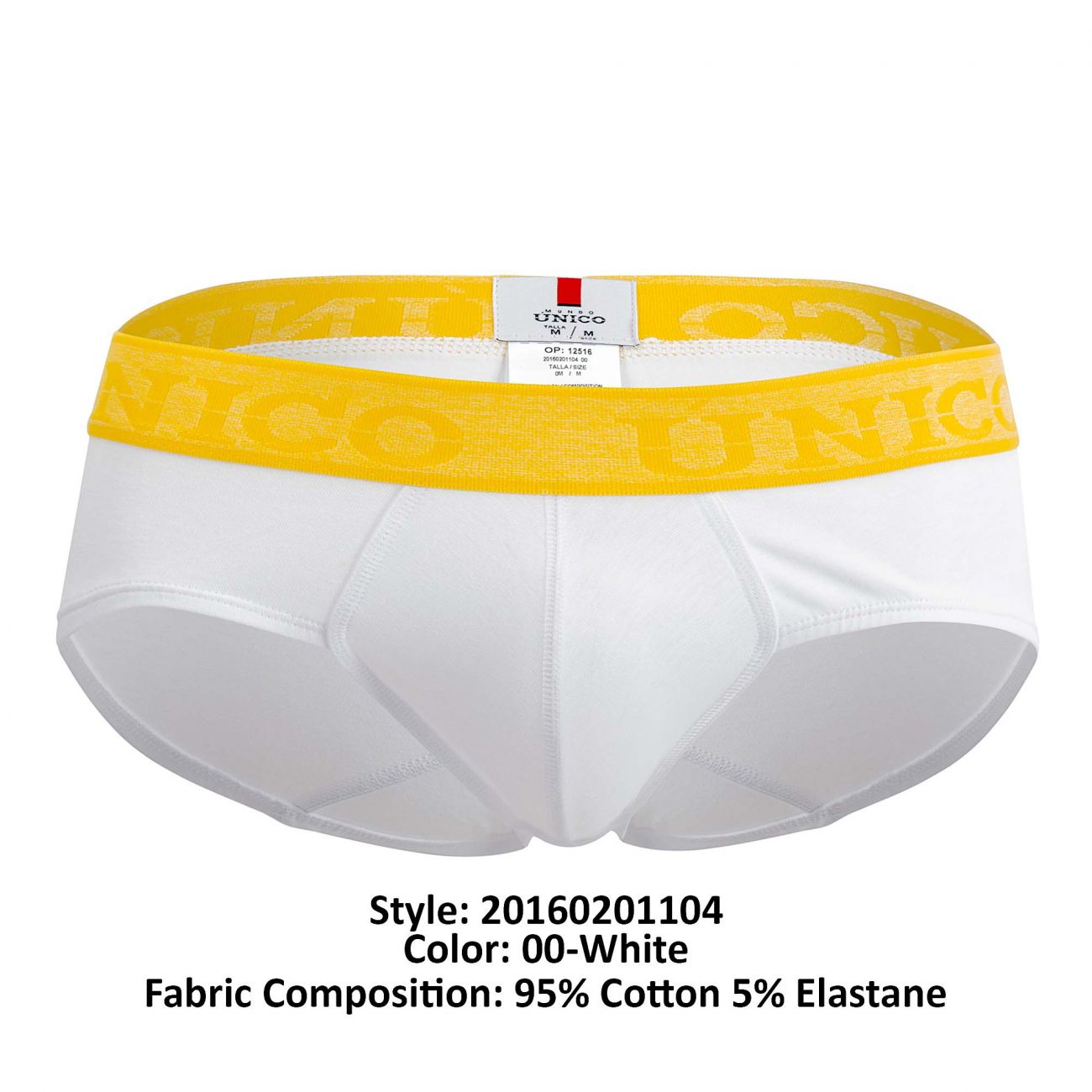 Unico 20160201104 Joyful Briefs Color 00-White