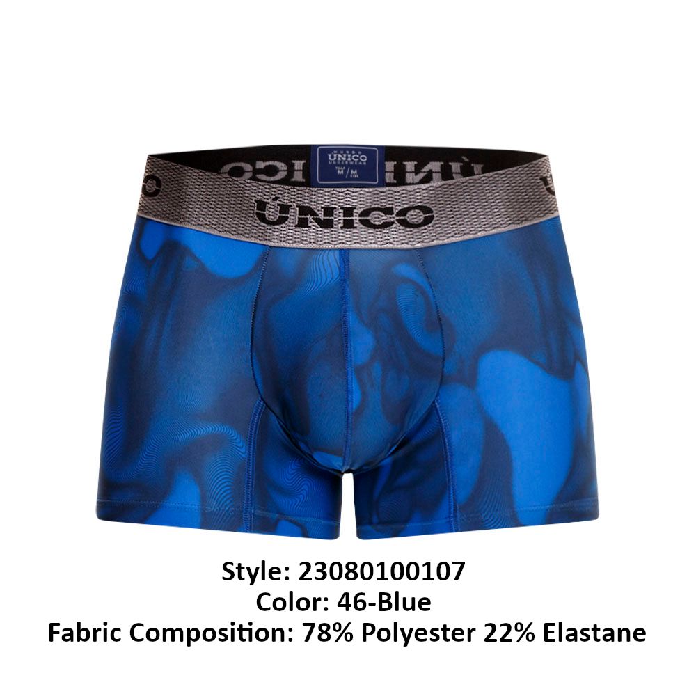 Unico 23080100107 Bóxer Oleada Color 46-Azul