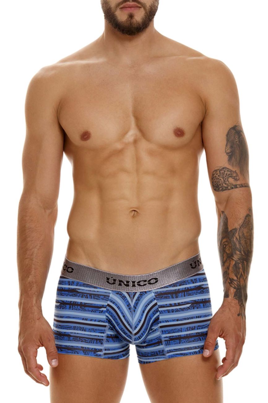 Unico 23080100114 Bóxer Rayado Color 43-Azul