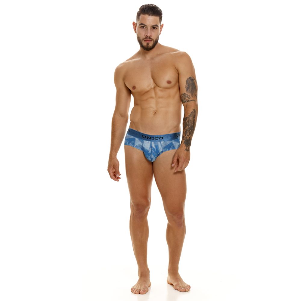 Unico 23080101102 Escantillon Briefs Color 46-Azul