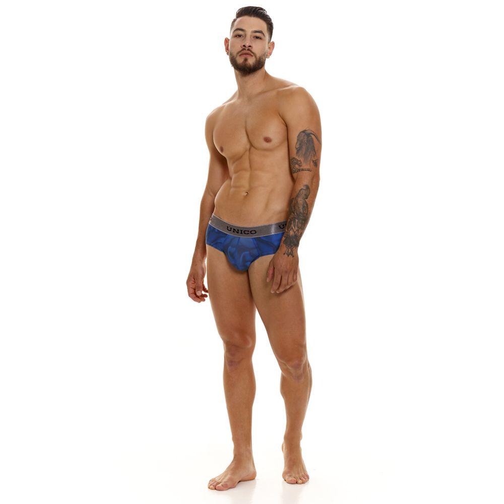 Unico 23080101107 Calzoncillo Oleada Color 46-Azul