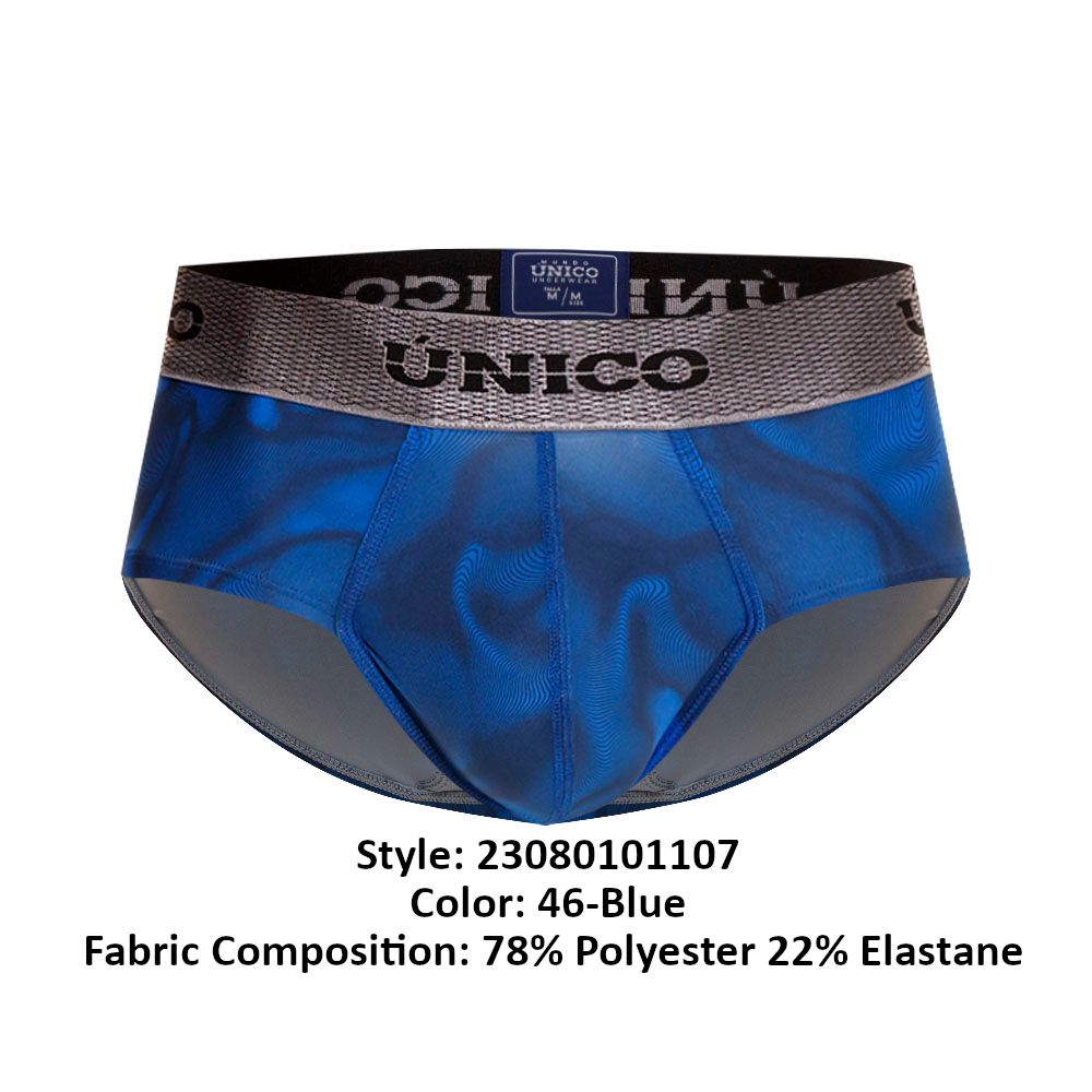 Unico 23080101107 Calzoncillo Oleada Color 46-Azul