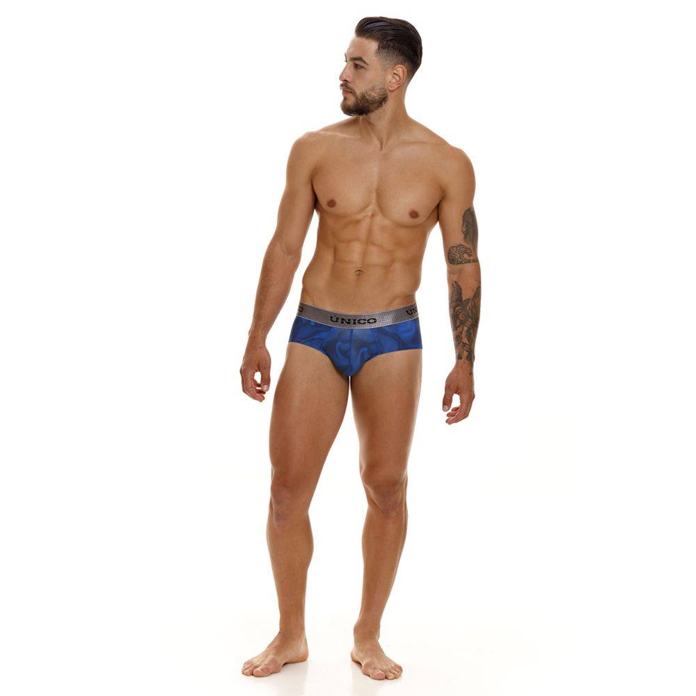 Unico 23080101107 Calzoncillo Oleada Color 46-Azul