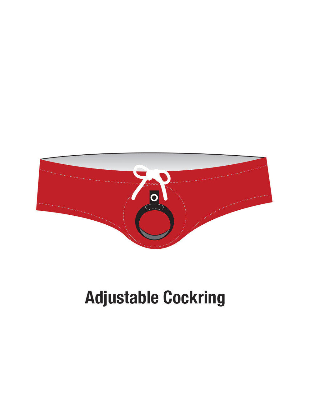 WildmanT Sport Bikini Swim w/Ball Lifter® Cock-Ring Red - DealByEthan.gay