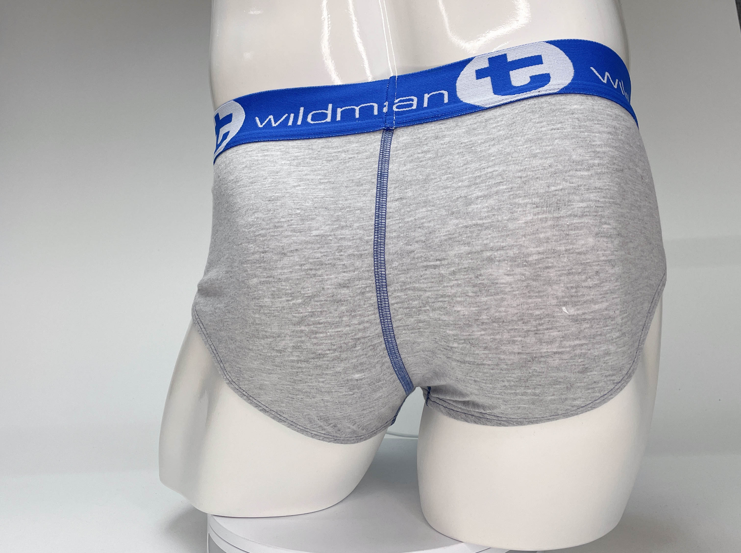 WildmanT Big Boy Pouch Cotton Brief Gray and Blue - DealByEthan.gay loves WildmanT
