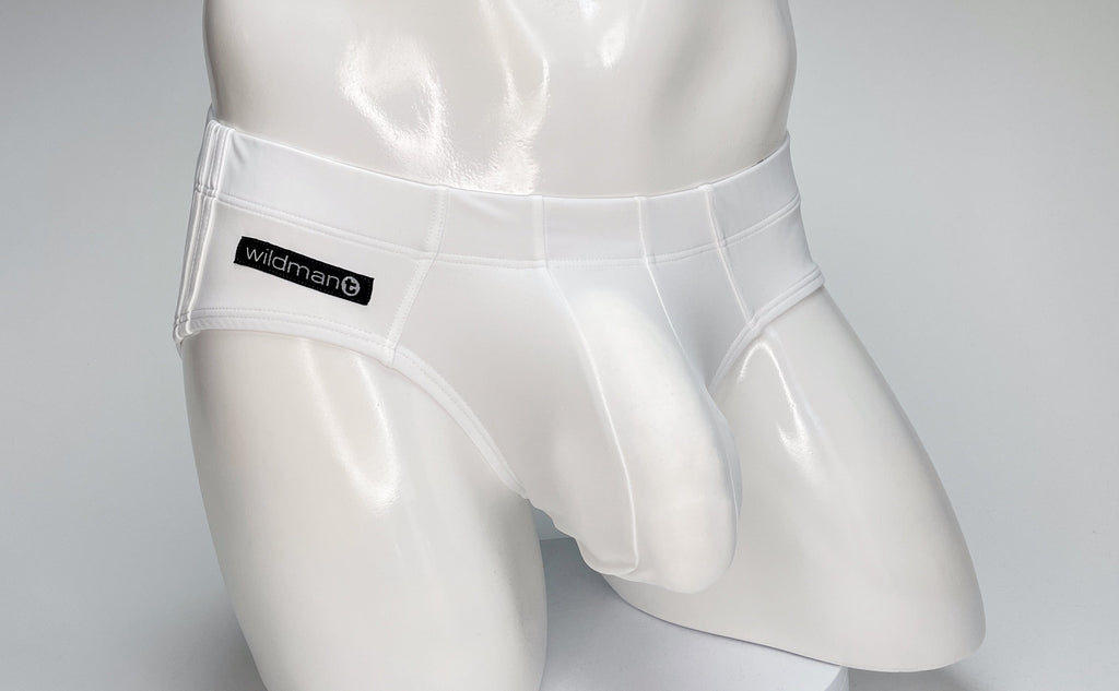 WildmanT Big Boy Pouch Swim Brief White - DealByEthan.gay loves WildmanT