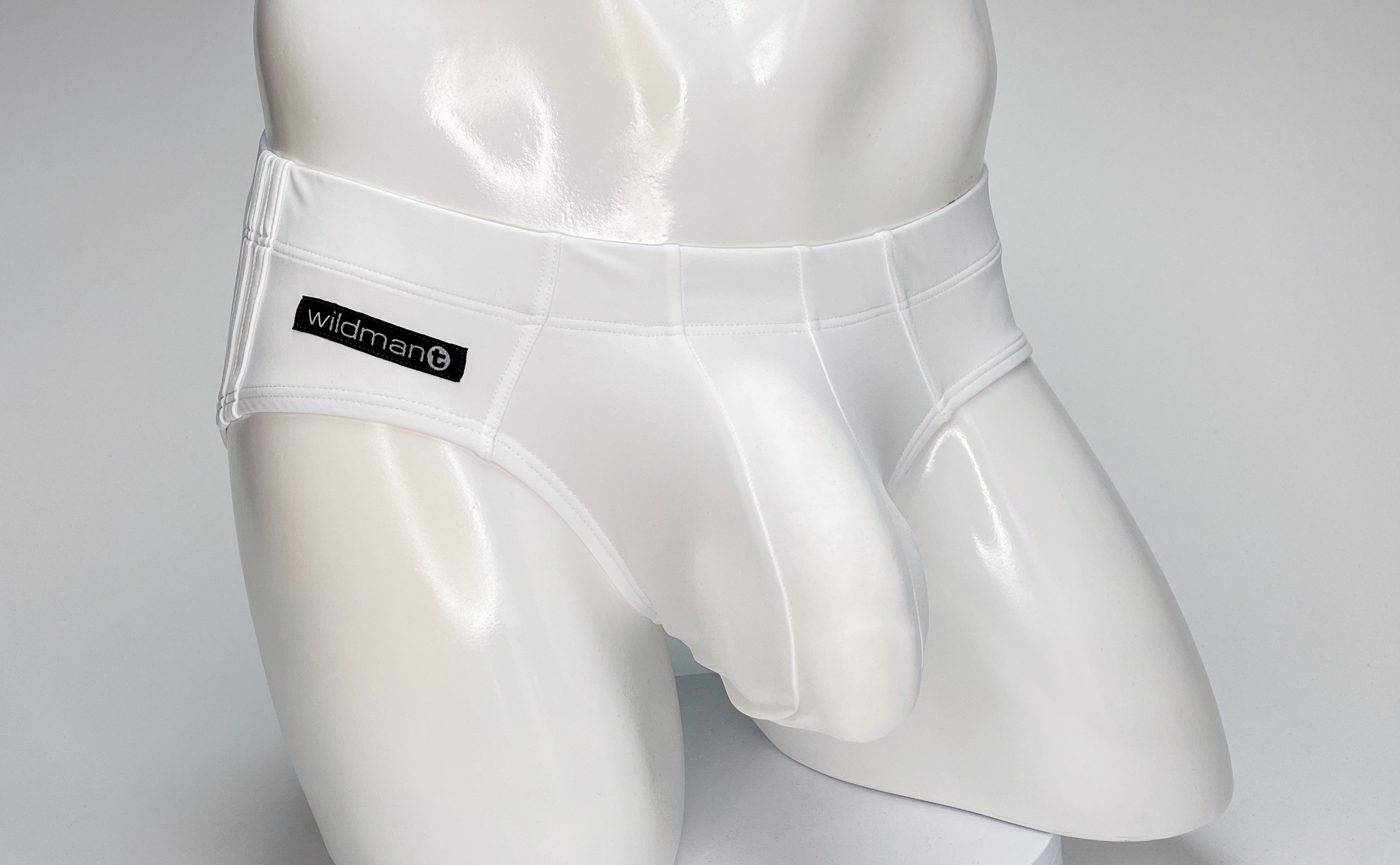WildmanT Big Boy Pouch Swim Brief White - DealByEthan.gay loves WildmanT