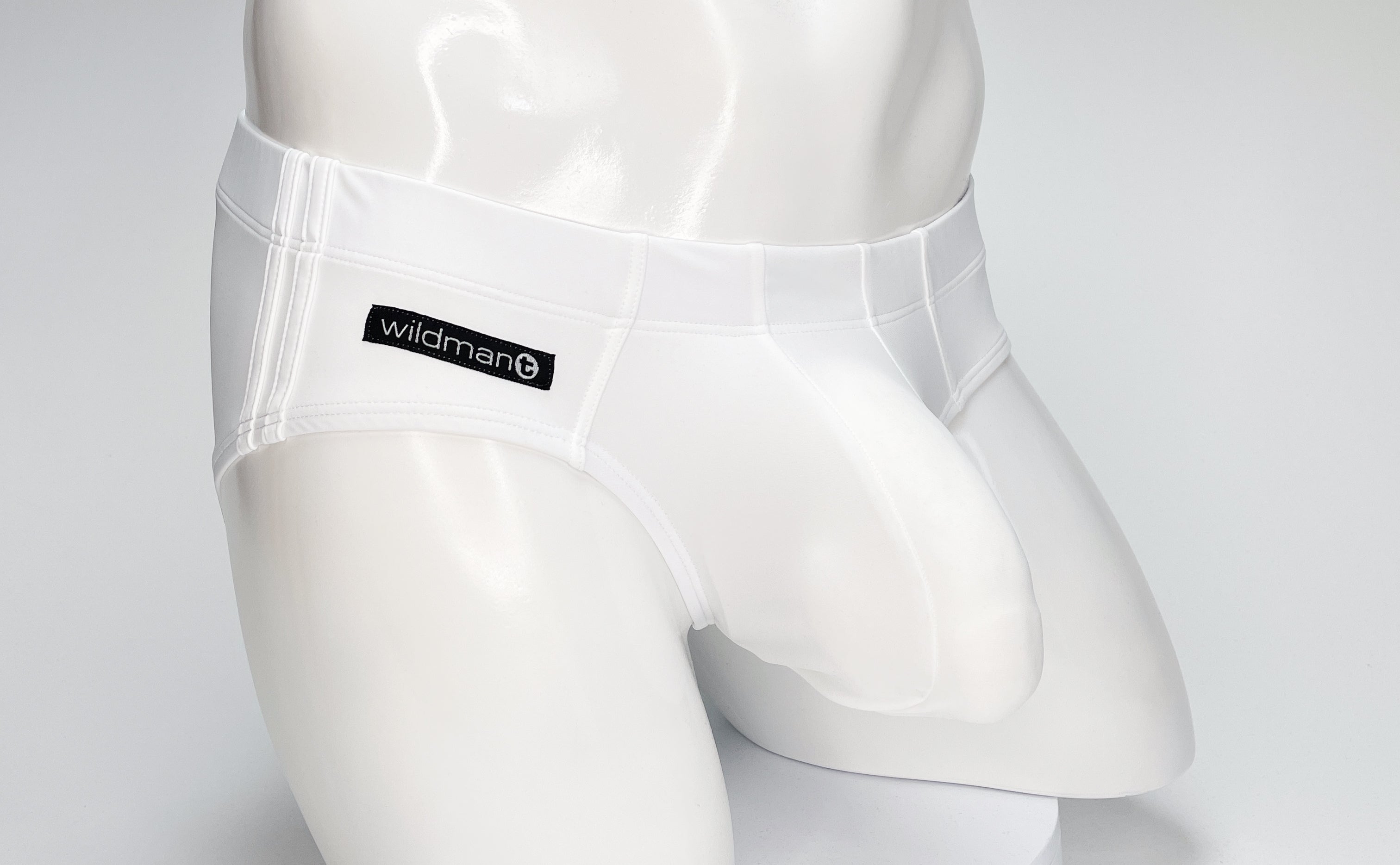 WildmanT Big Boy Pouch Swim Brief White - DealByEthan.gay loves WildmanT