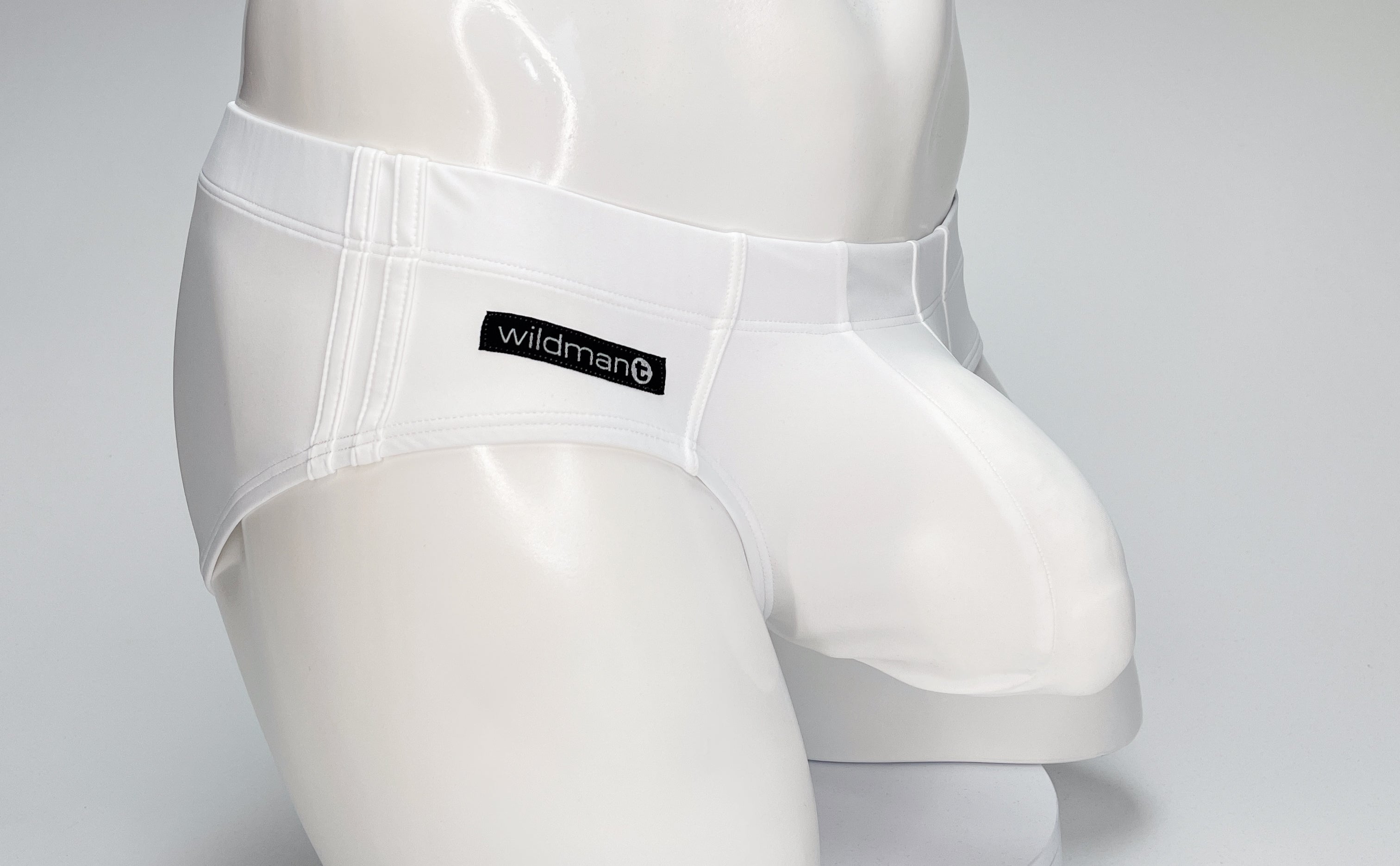 WildmanT Big Boy Pouch Swim Brief White - DealByEthan.gay loves WildmanT