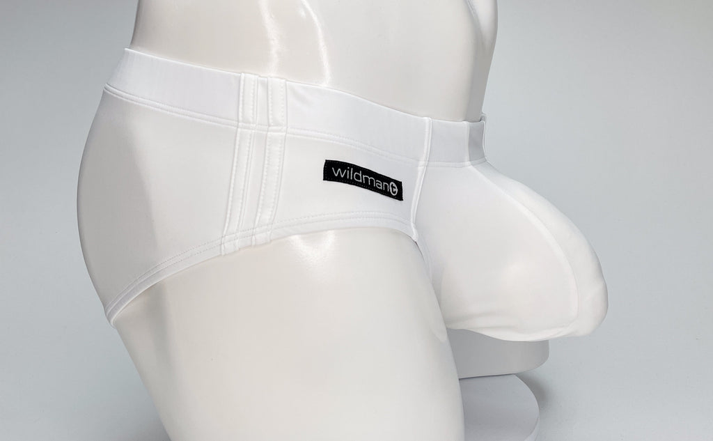 WildmanT Big Boy Pouch Swim Brief White - DealByEthan.gay loves WildmanT
